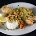 Fish Esplanade Fried or grilled fish topped with etouffee
