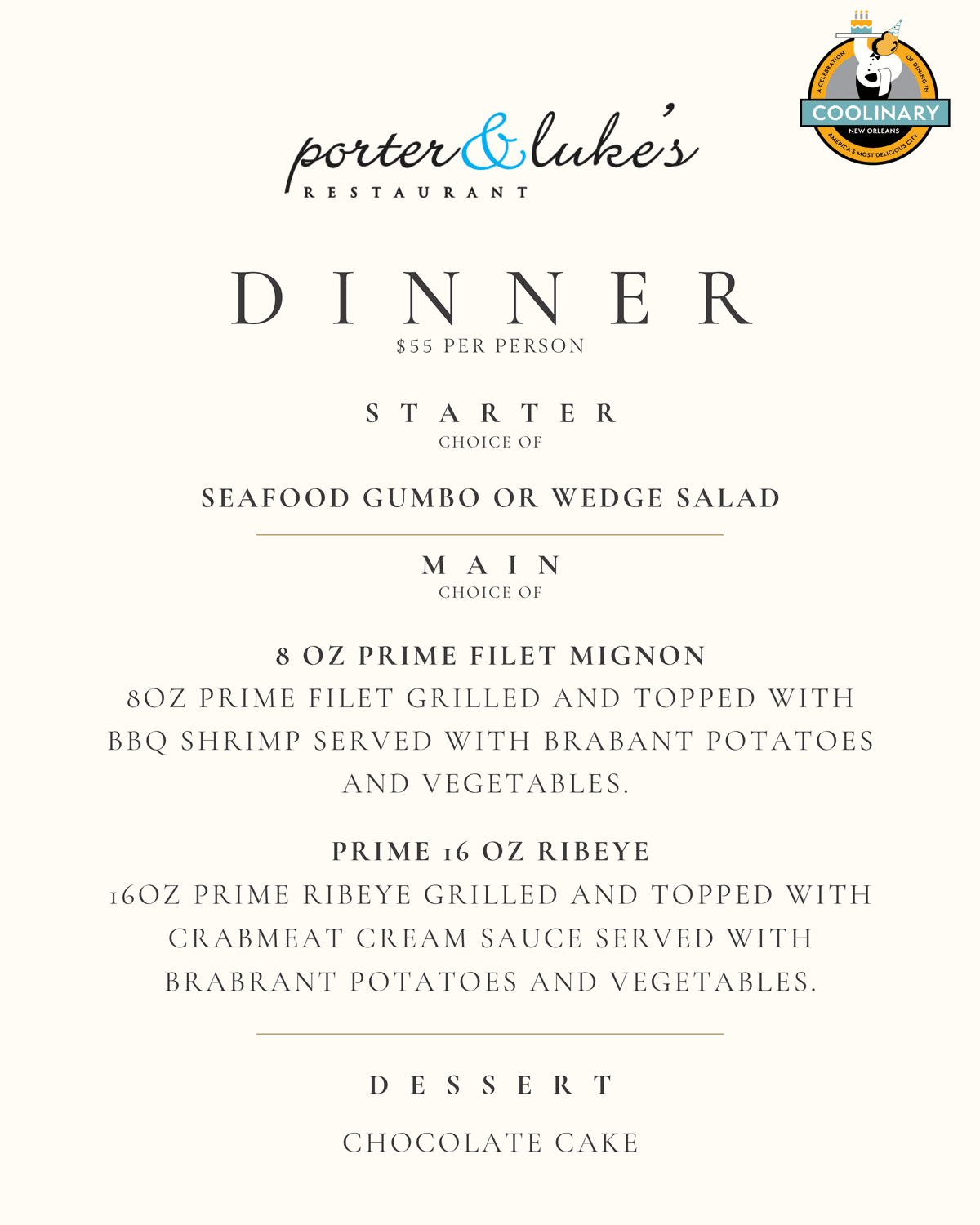 coolinary menu pg 1